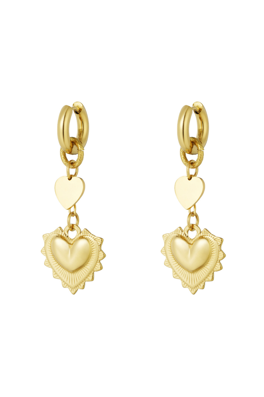 Boucles D'oreilles Coeur Lumineux 