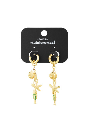Boucles D'oreilles Monde Marin h5 Image3