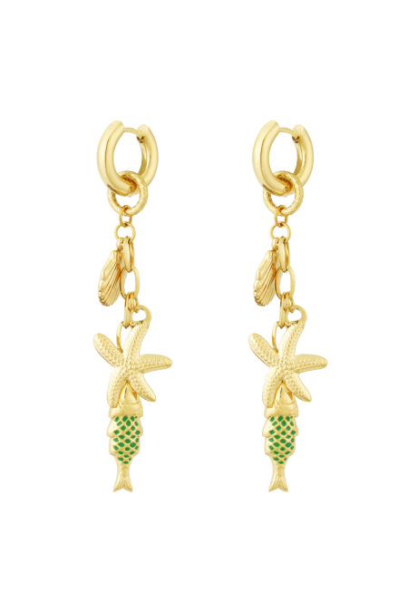 boucles d'oreilles monde marin
