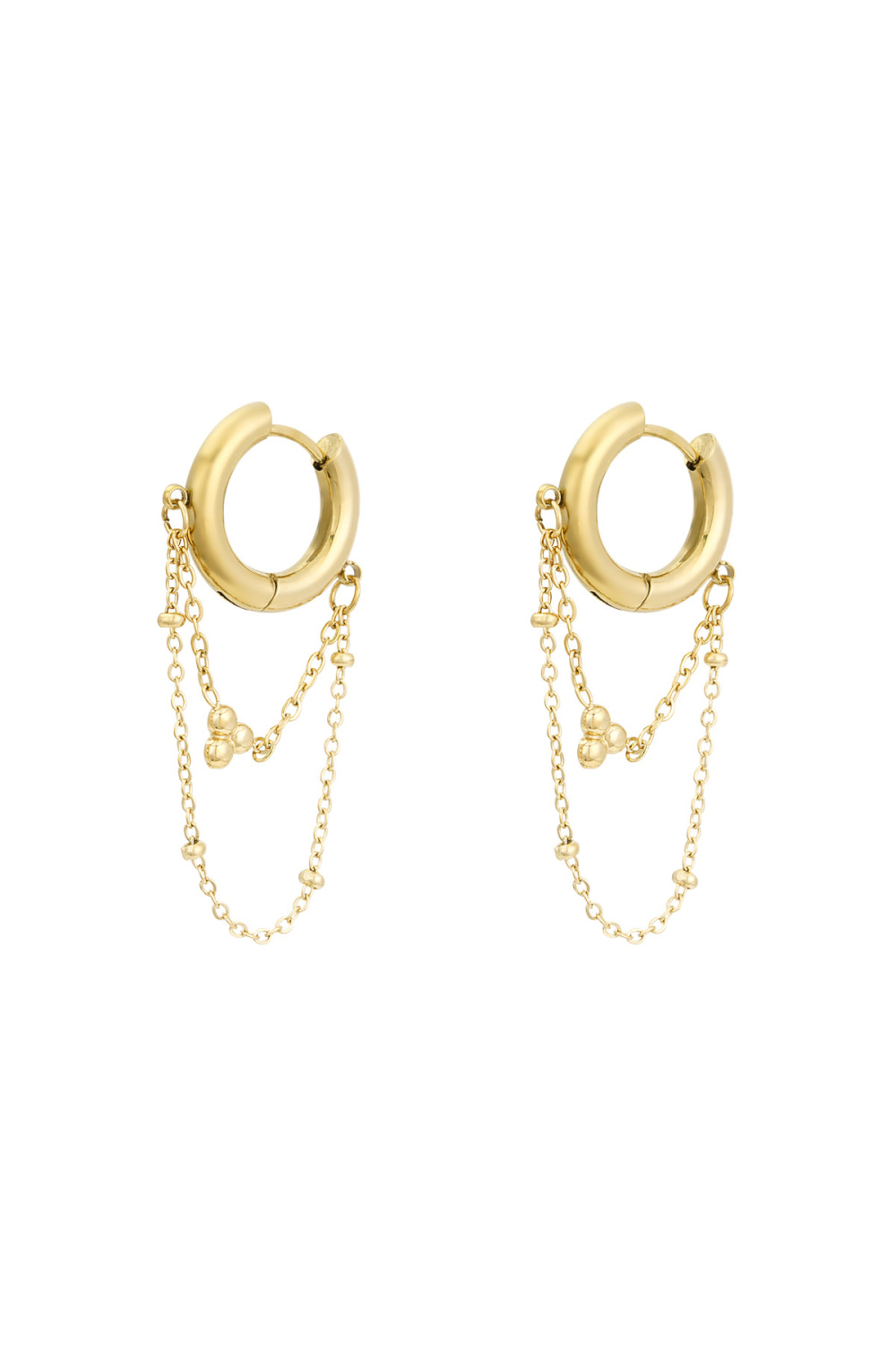Boucles D'oreilles Enchaînées 