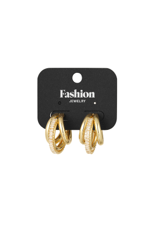 Boucles D'oreilles Créoles Triples h5 Image2