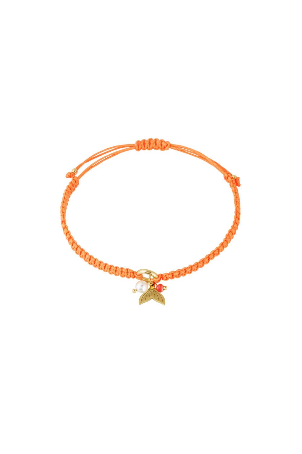 Bracelet Sirène Merveille - Couleur Orange Et Or 