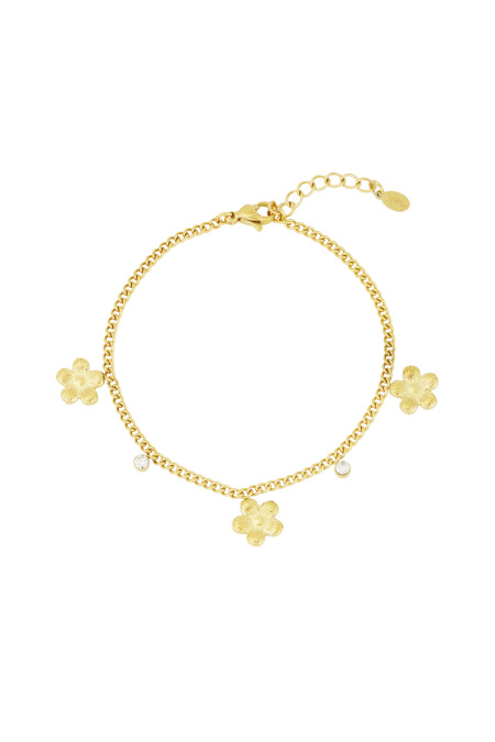 bracelet fleur scintillante