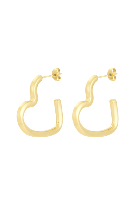 boucles d'oreilles coeur ouvert