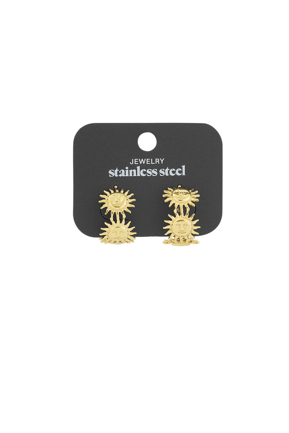 Boucles D'oreilles Rayons Dorés Image2