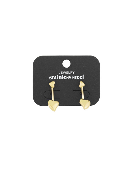 boucles d'oreilles double coeur 2