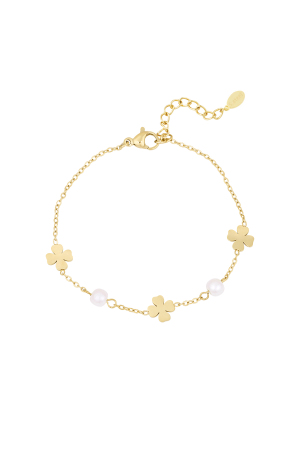 Bracelet Perle Et Trèfle h5 