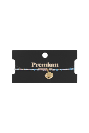 Bracelet Coquillages Colcouleur Orés - Bleu Couleur Or h5 Image3