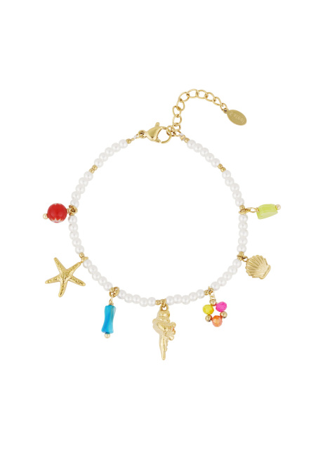 bracelet colCouleur Oré - Couleur Or blanc