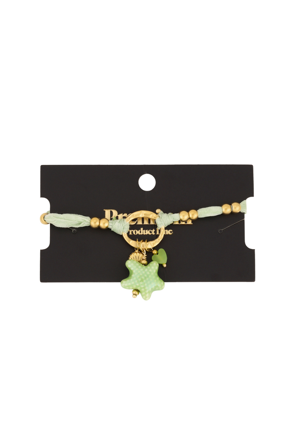 Bracelet Étoilé - Couleur Vert Et Or Image3
