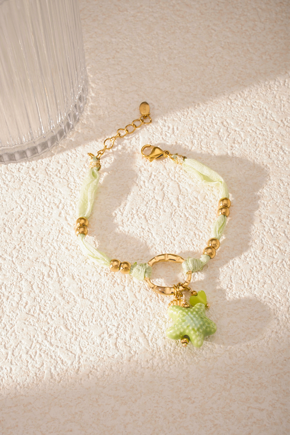 Bracelet Étoilé - Couleur Vert Et Or Image5