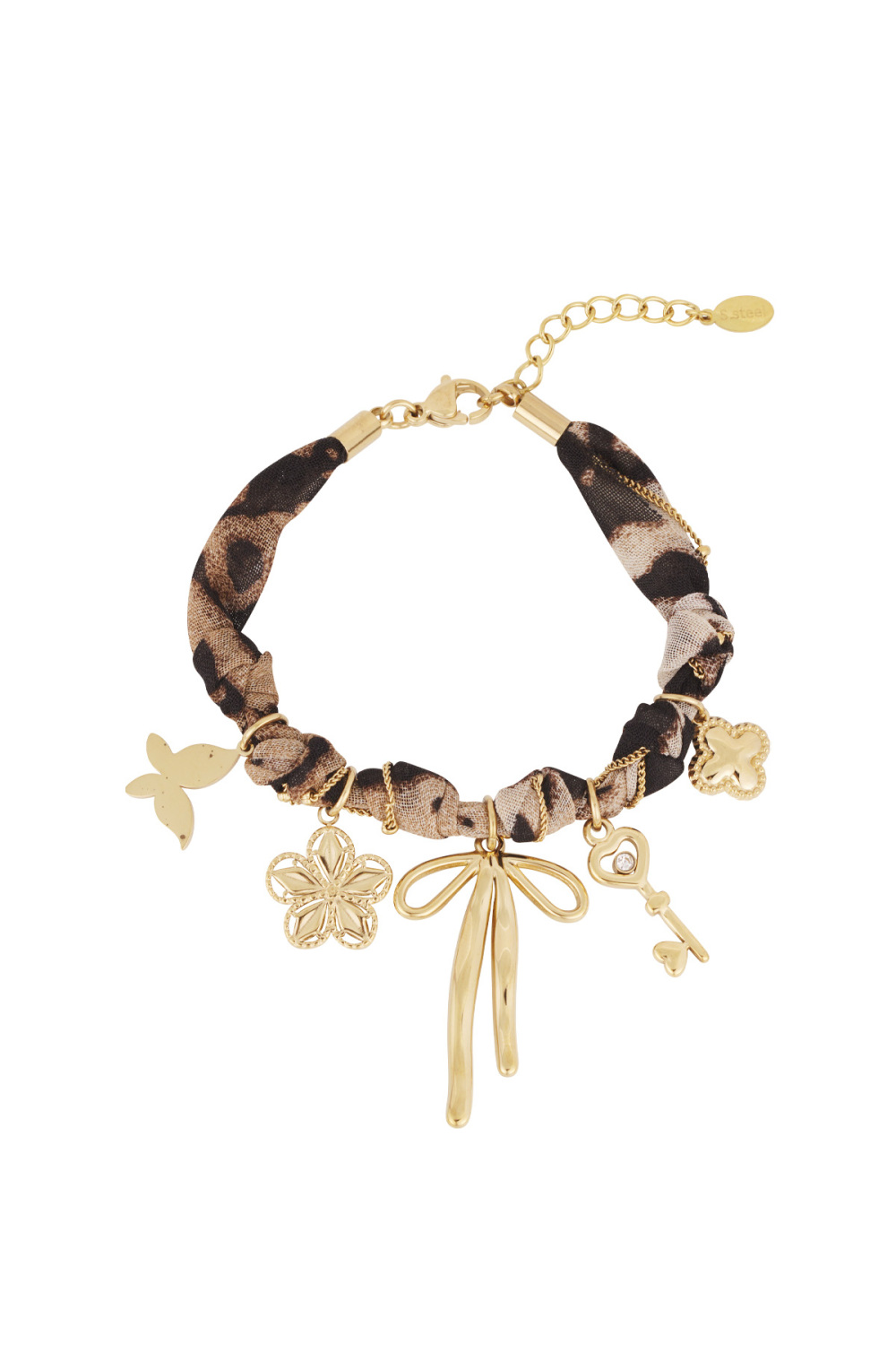 Bracelet Tendance Léopard - Doré 