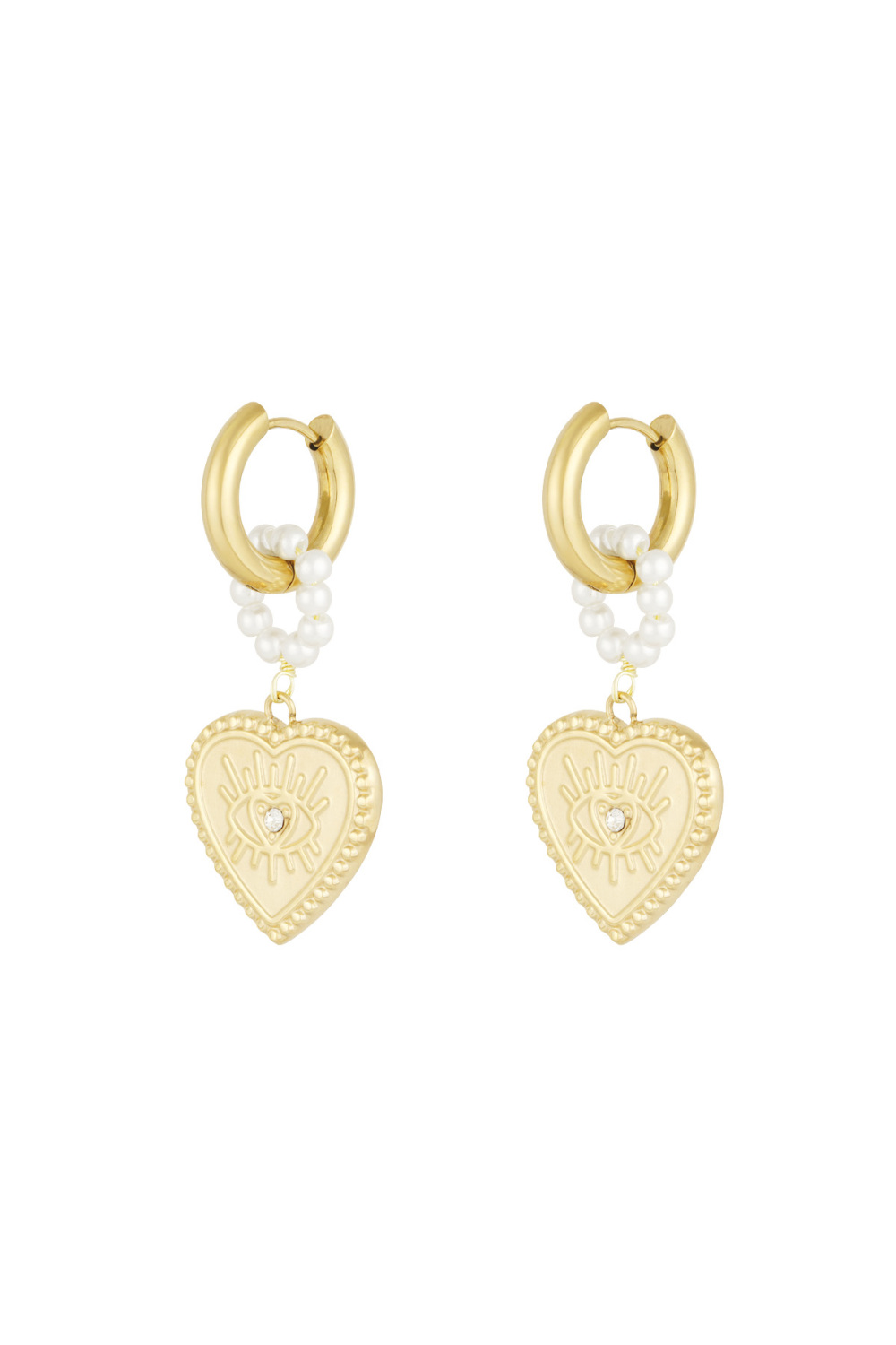 Boucles D'oreilles Coeurs Charmantes