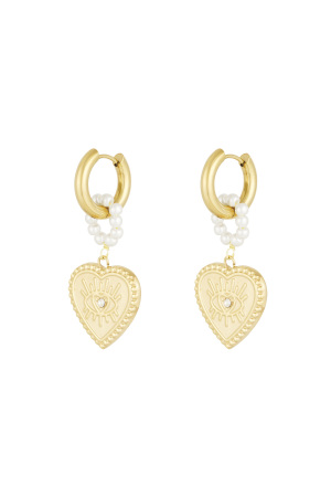 Boucles D'oreilles Coeurs Charmantes h5