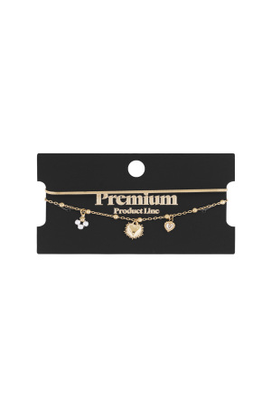 Bracelet Double Avec Breloque Coeur h5 Image3