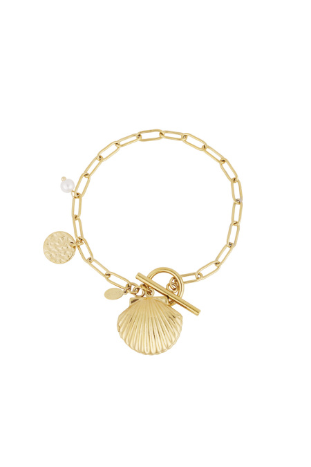 bracelet avec breloque coquillage