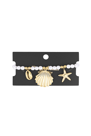 Bracelet En Perles Avec Breloques Marines h5 Image3