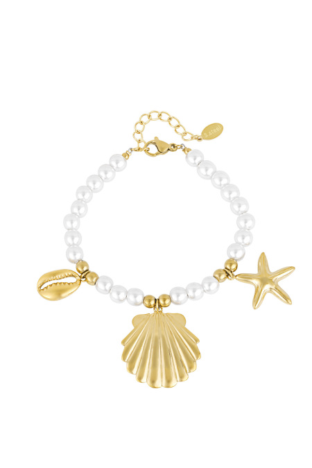 bracelet en perles avec breloques marines