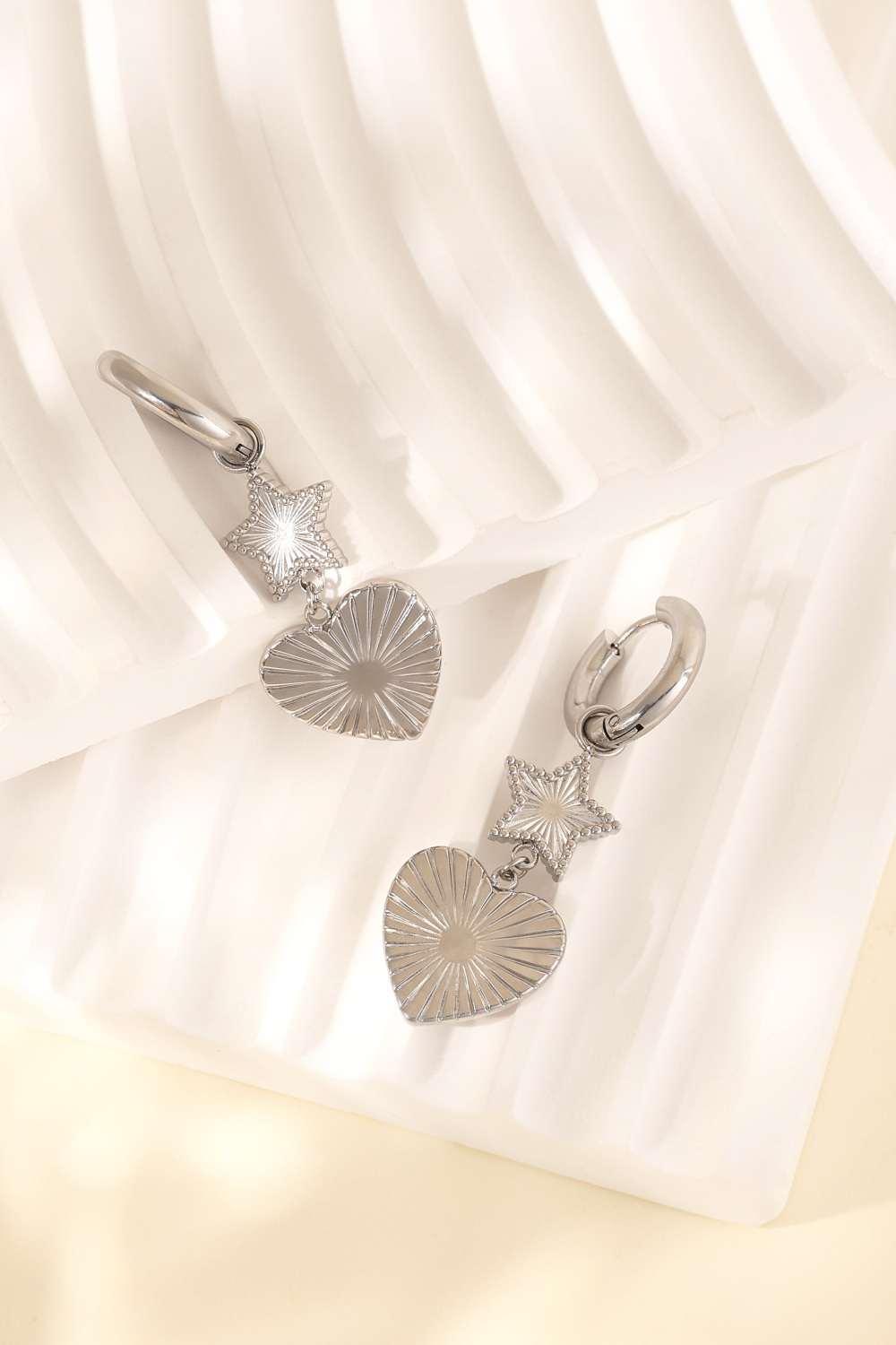 Boucles D'oreilles Cœur Étoile Image5