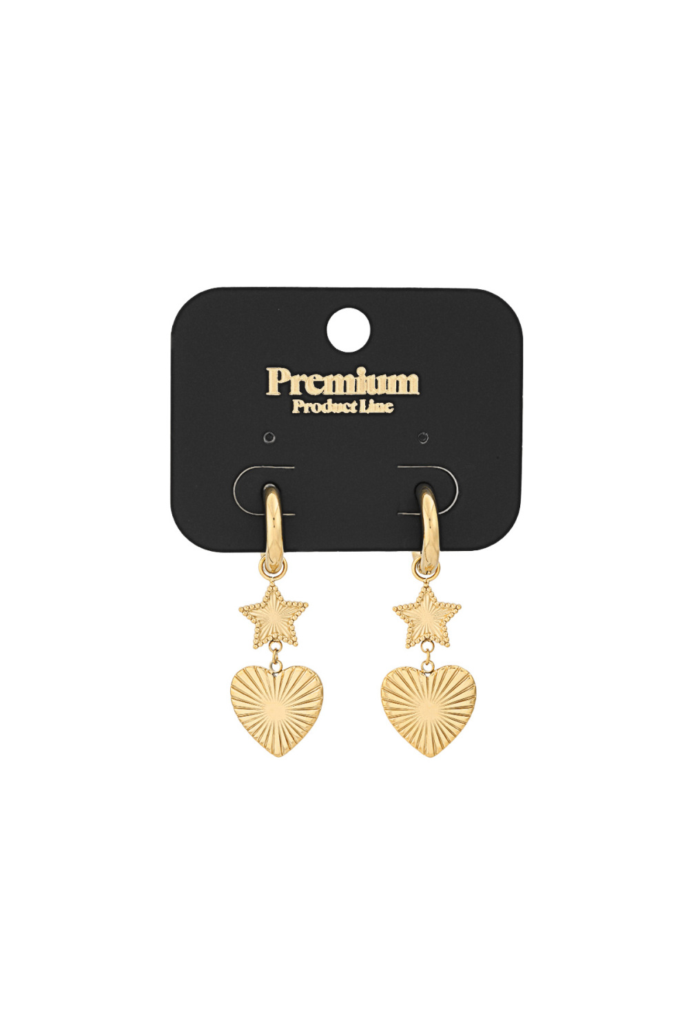 Boucles D'oreilles Cœur Étoile Image6