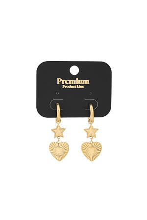 Boucles D'oreilles Cœur Étoile h5 Image6