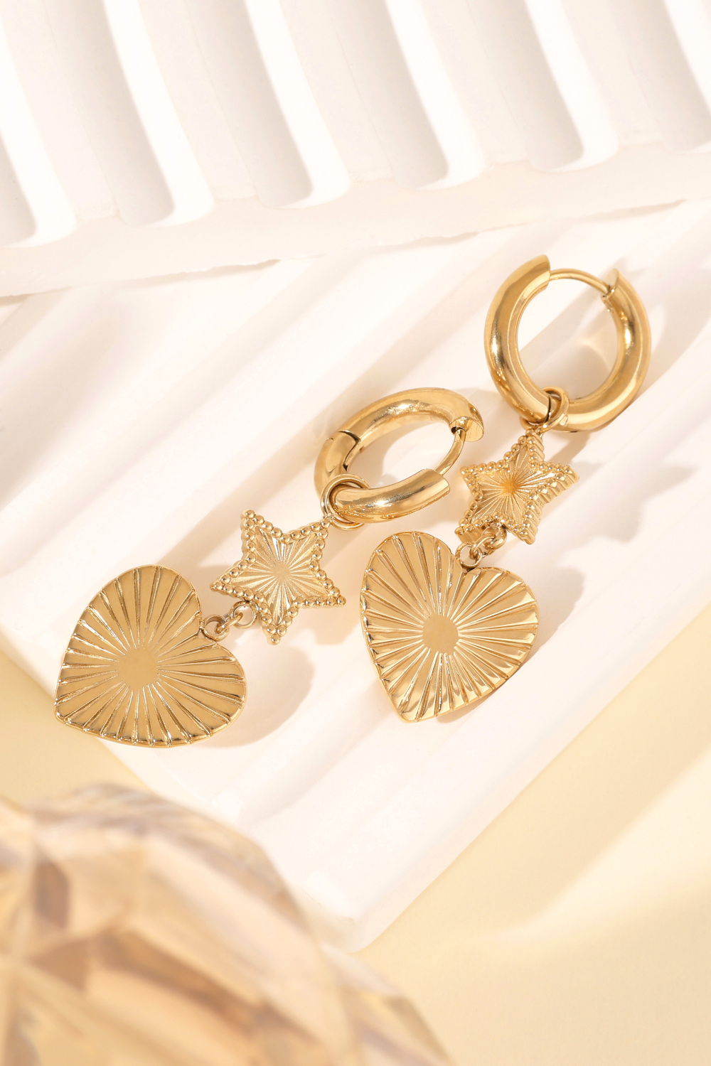 Boucles D'oreilles Cœur Étoile Image4
