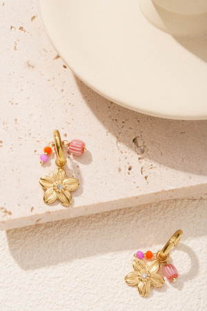 Boucles D'oreilles Créoles Bloom h5 Image4