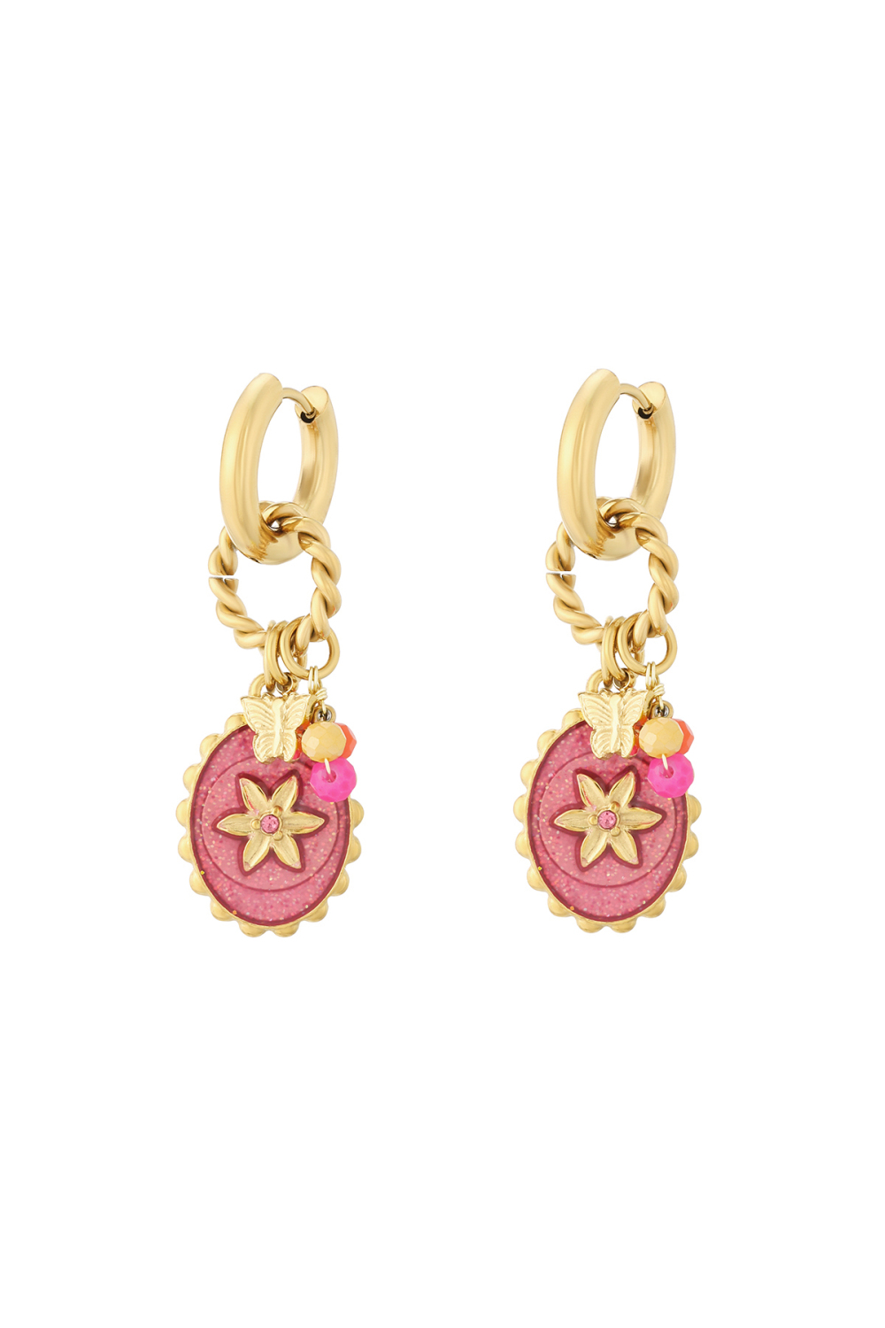 Boucles D'oreilles Stardust Roses 