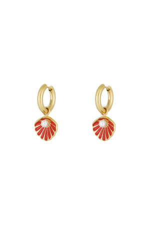 Boucles D'oreilles Coquillages Dorés h5