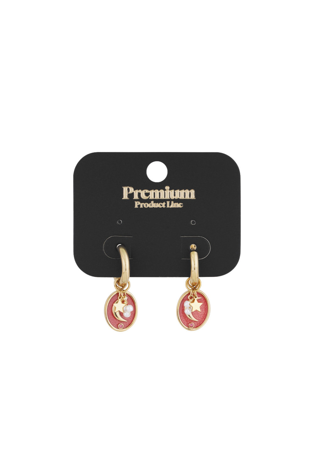 Boucles D'oreilles Amoureux De La Lune h5Image3