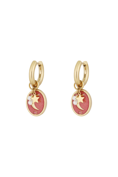 boucles d'oreilles amoureux de la lune