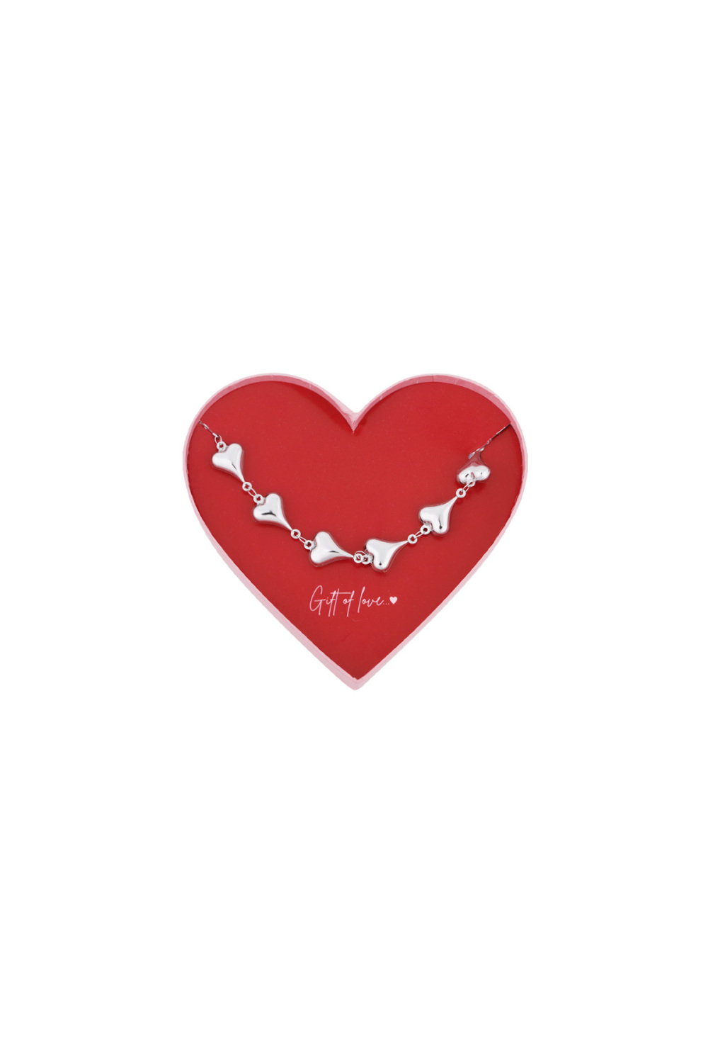 Bracelet Chaîne Cœur En Acier Inoxydablecadeau D'amour
