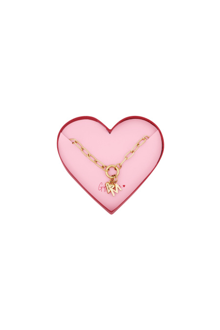cadeau d'amour bracelet en acier inoxydable m