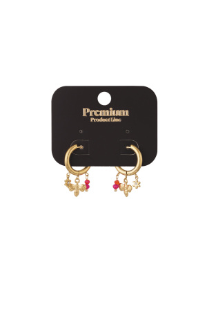 Boucles D'Oreilles À Breloques Abeilles h5 Image3