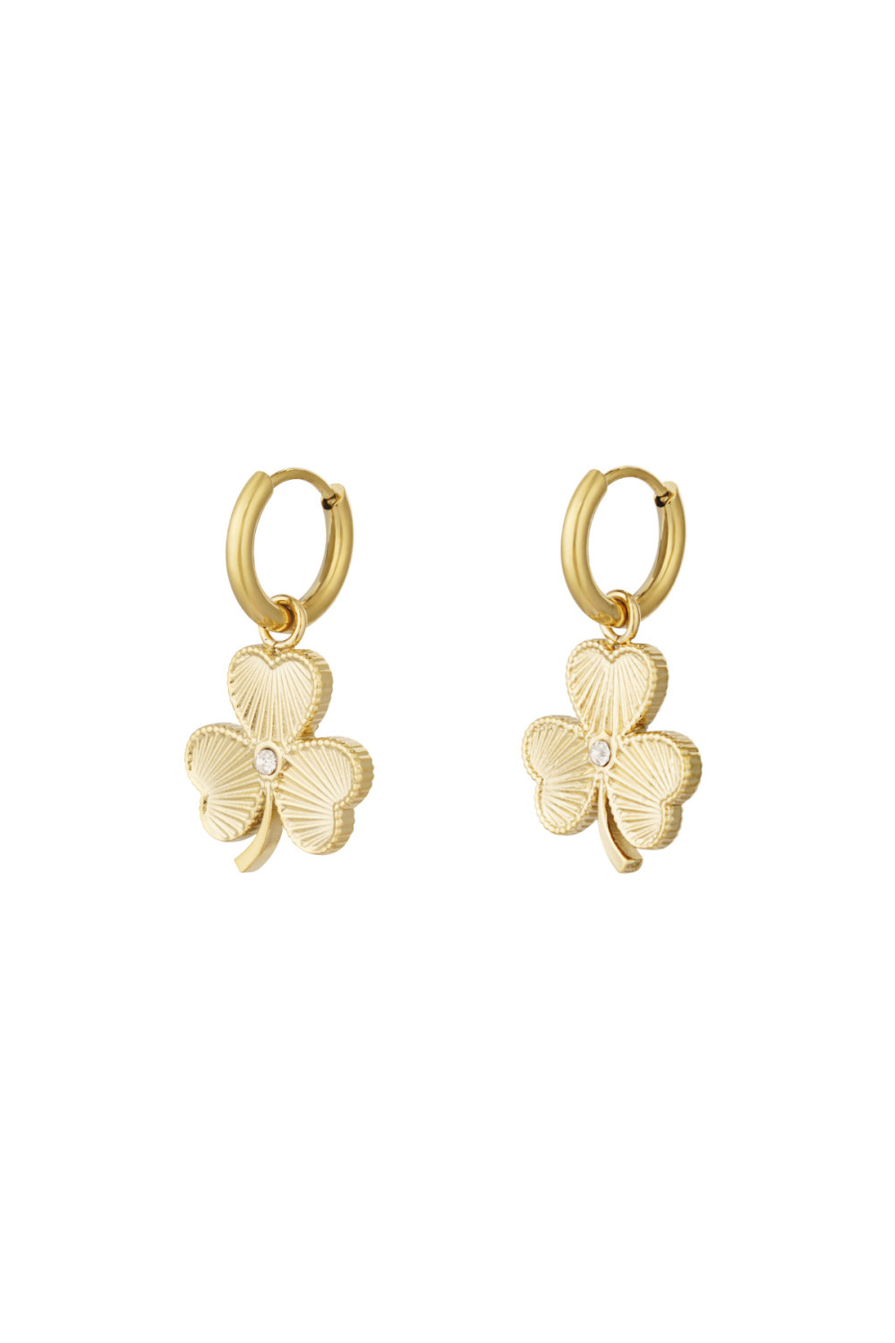 Boucles D'oreilles Trèfle À Quatre Feuilles 