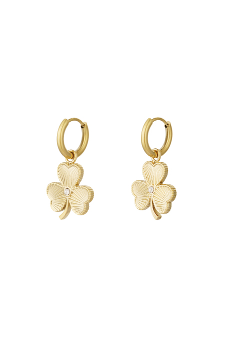 Boucles D'oreilles Trèfle À Quatre Feuilles
