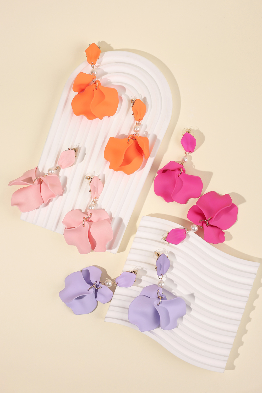 Boucles D'oreilles Fuchsia Haze h5Image3