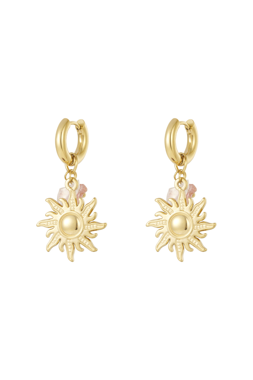 Boucles D'Oreilles Pendantes En Acier Inoxydable, Série Soleil/Lune, Décontractée, Simple Et Quotidienne, Bijoux Pour Femmes 