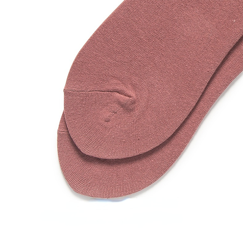 1 Paire De Chaussettes Mi-Mollet Basiques Et Polyvalentes De Couleur Unie Image3