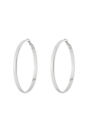 Boucles D'Oreilles Créoles Basiques Épaisses h5 Image3