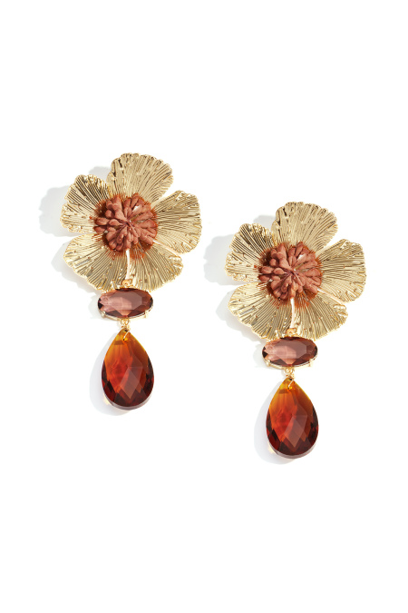 Boucles d'oreilles fleuries