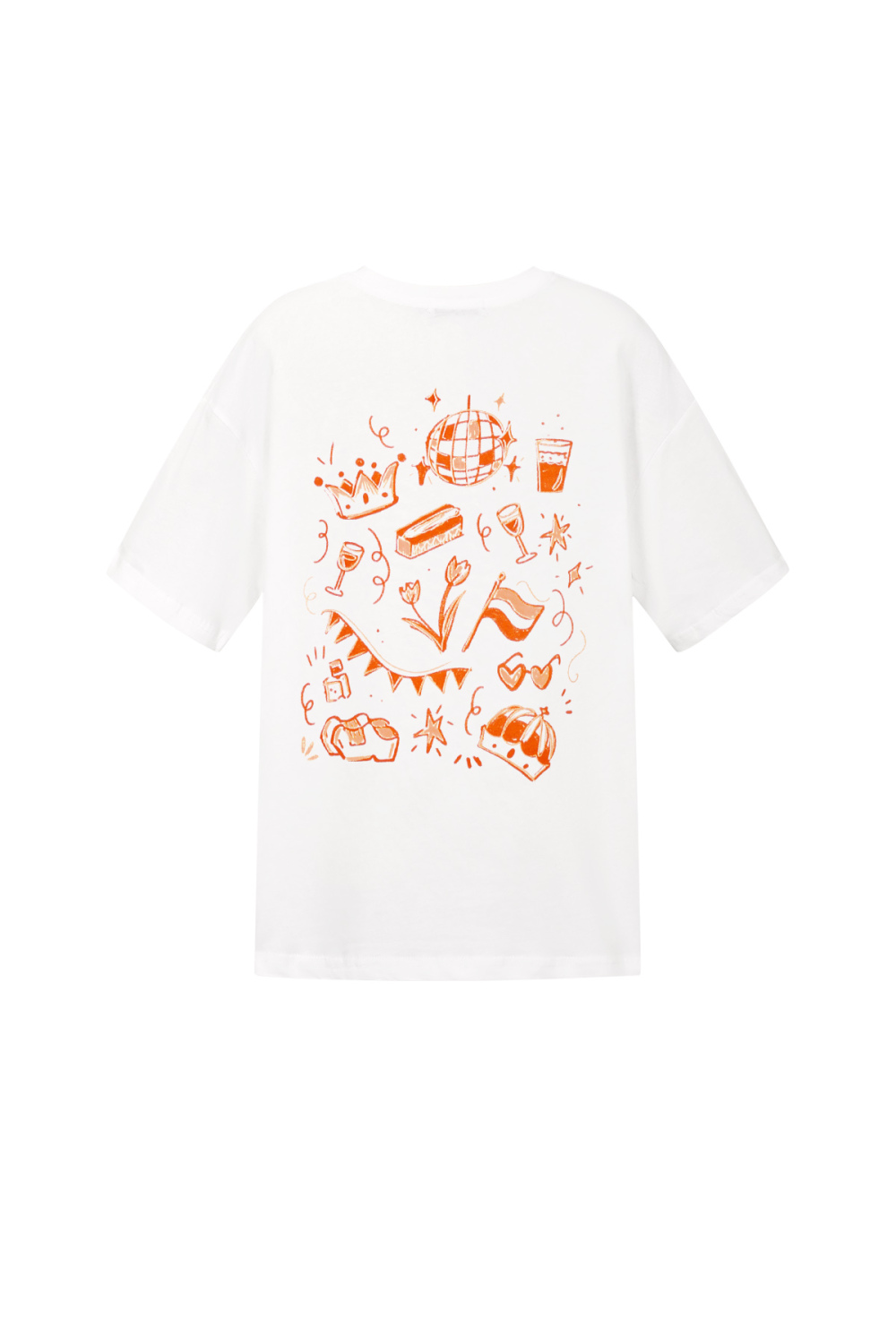 T-Shirt À Motif De Couronne De Dessin Animé Image3