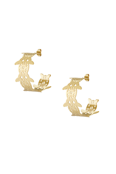 Boucles d'oreilles créoles tortue de mer