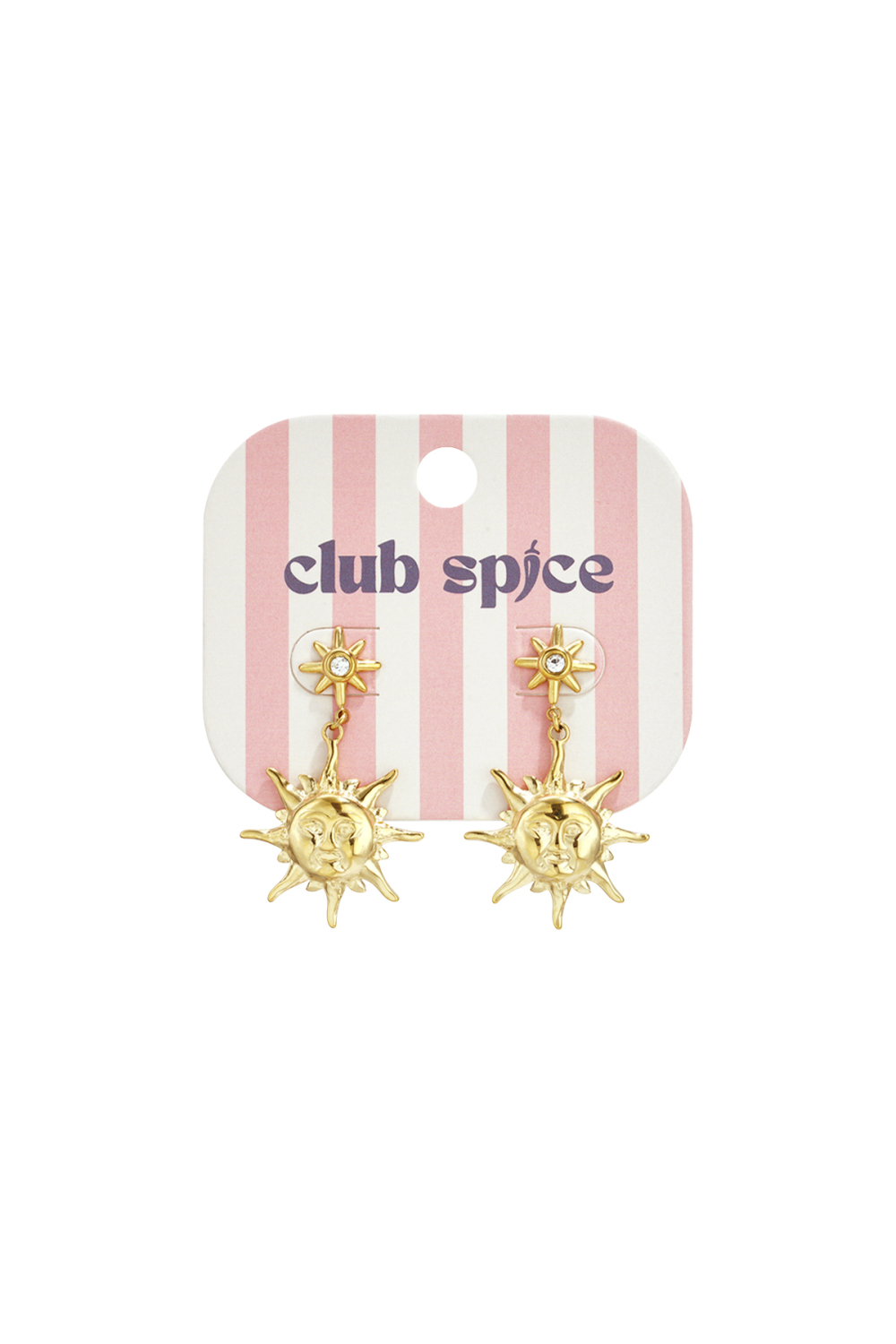 Boucles D'Oreilles À Breloques En Acier Inoxydable, Collection Soleil, Style Décontracté Et Simple Pour Femmes Image6