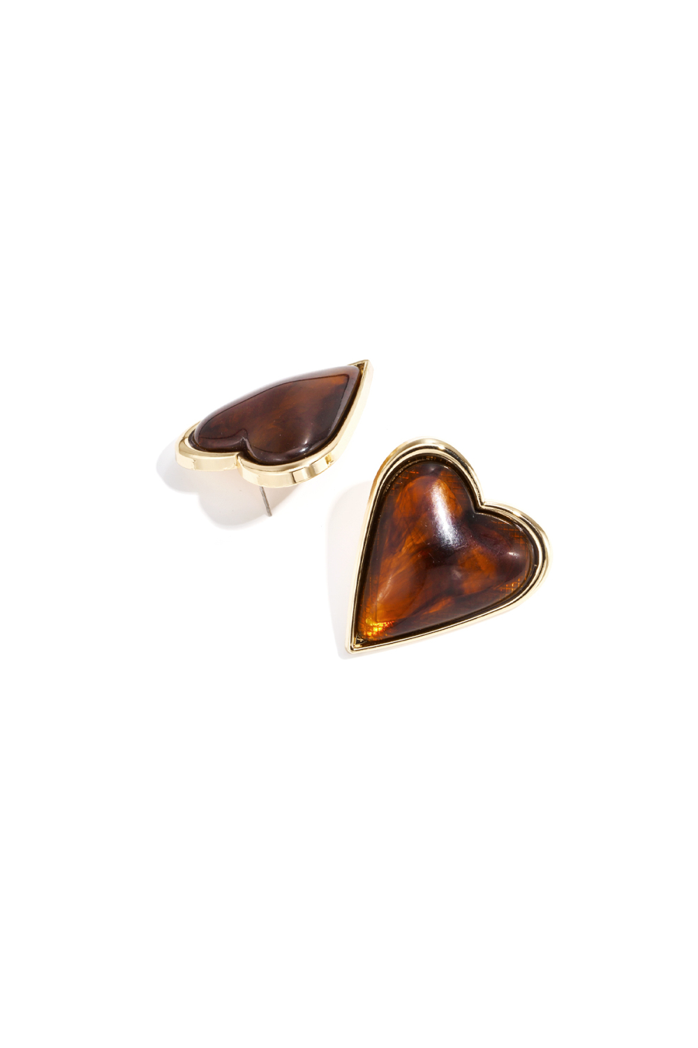 Boucles D'Oreilles Puces En Alliage, Style Rétro, En Forme De Cœur, Collection Daily Simple, Bijoux Pour Femmes h5Image2