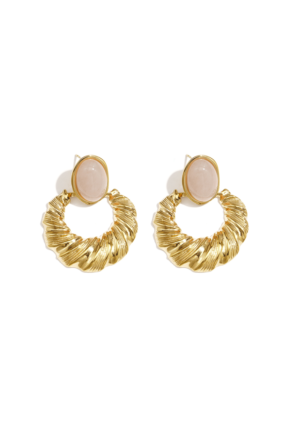 Boucles D'Oreilles Puces En Acier Inoxydable, Forme Irrégulière, Collection Simple Daily Simple, Bijoux Pour Femmes h5Image3