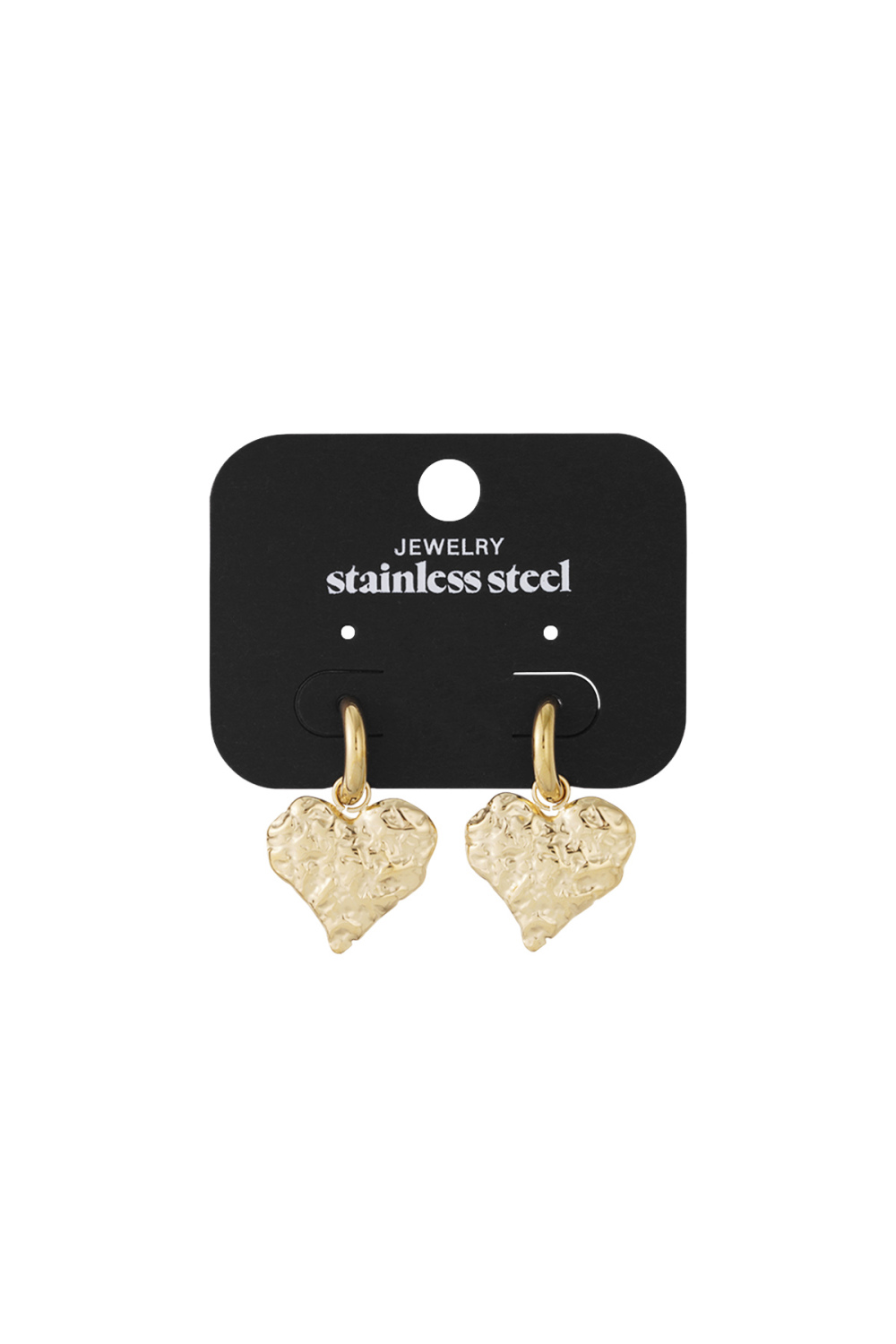 Boucles D'Oreilles Coeurs Texturés h5Image5