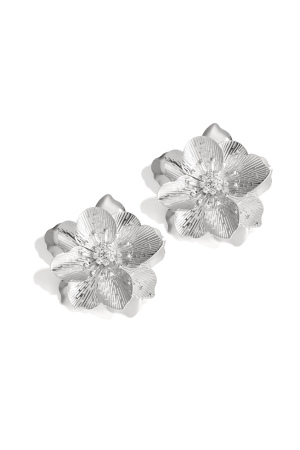 Boucles D'Oreilles Grandes Fleurs De Luxe h5 Image5