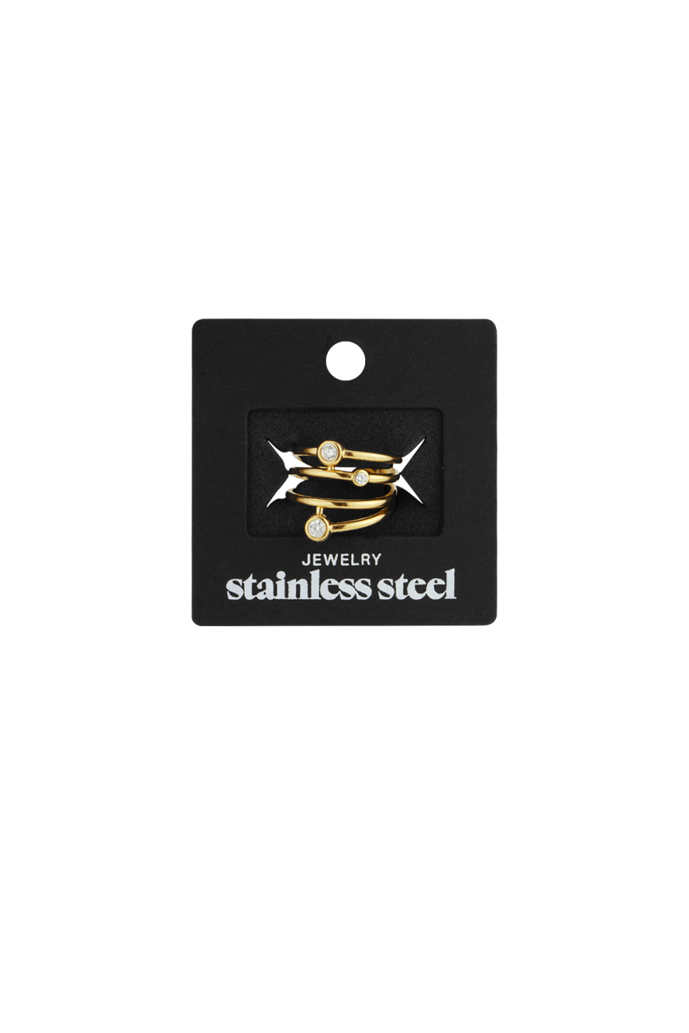 Bagues De Déclaration En Acier Inoxydable, Lignes Décontractées, Simples Et Quotidiennes, Bijoux Pour Femmes h5Image4