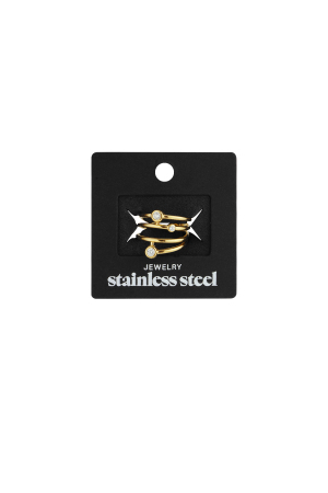 Bagues De Déclaration En Acier Inoxydable, Lignes Décontractées, Simples Et Quotidiennes, Bijoux Pour Femmes h5 Image4